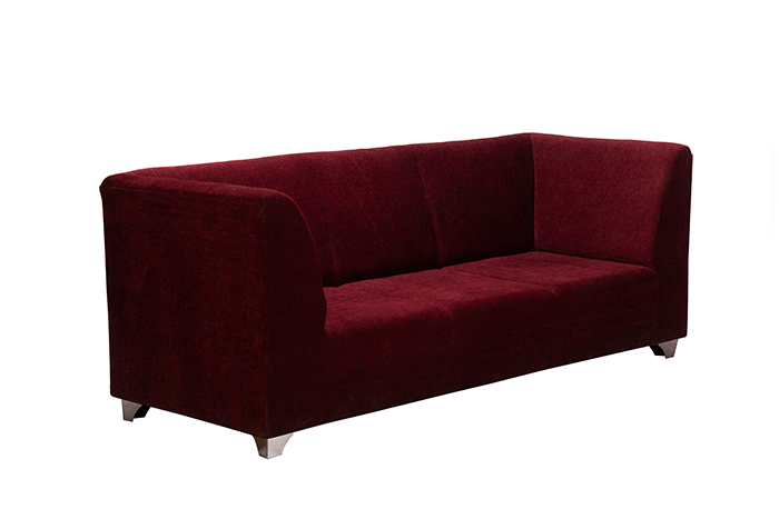 TR Claret Three Seater Sofa